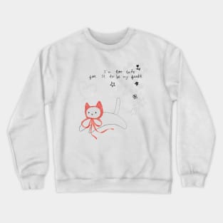 Y2K Mischievous Cat Crewneck Sweatshirt